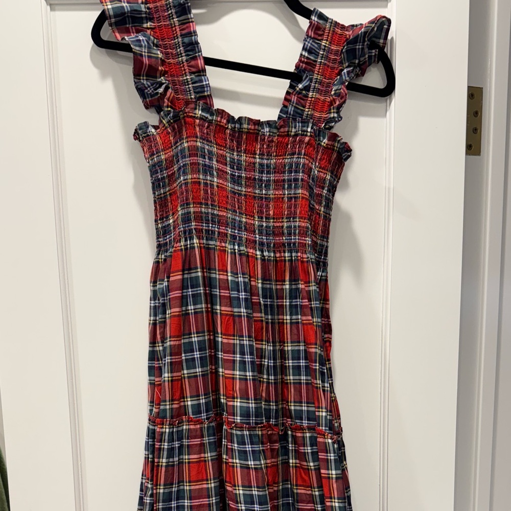 Hill House Ellie Tartan Nap Dress - size XS